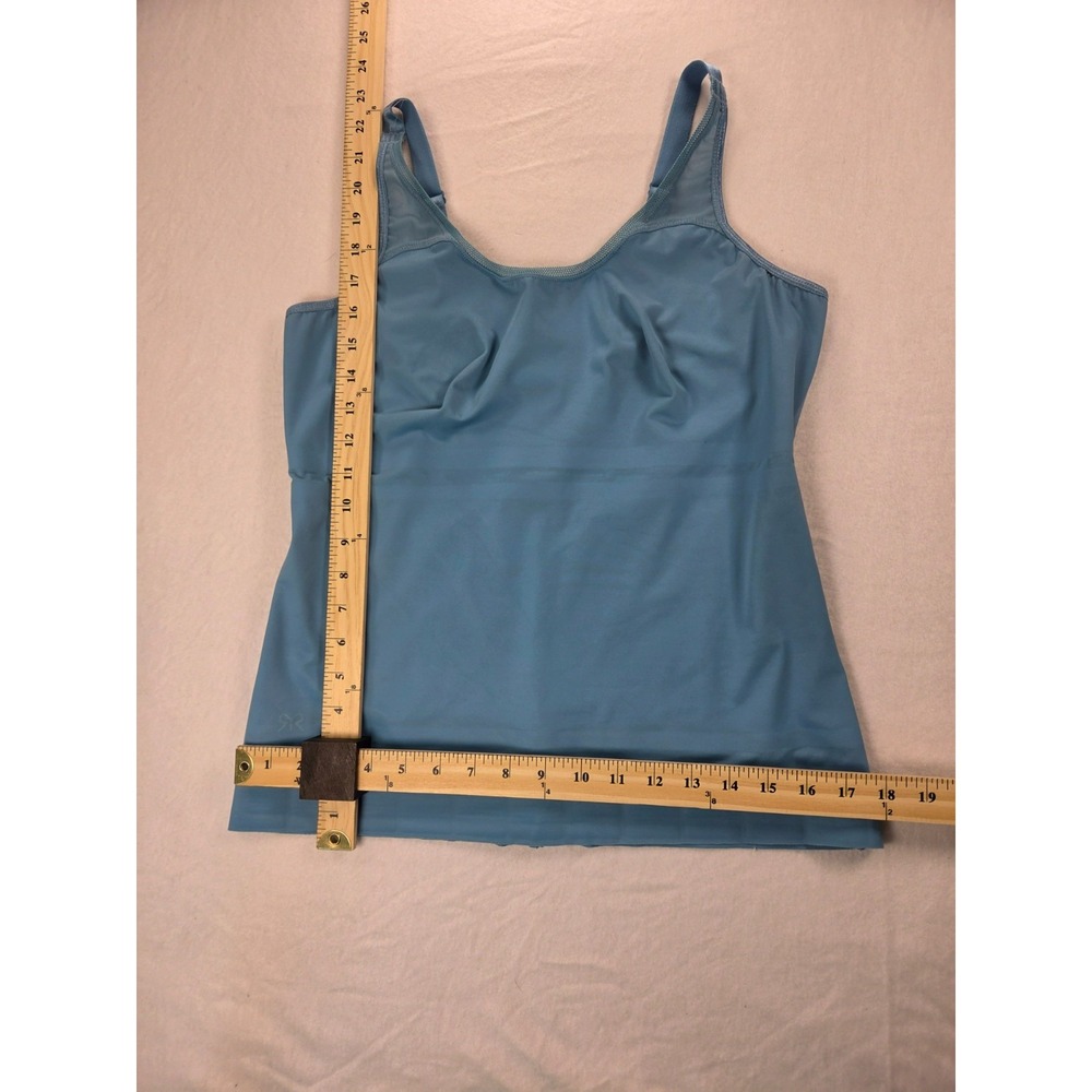 Ruby Ribbon Heritage Sheer Cami #1806 Size 40 Wireless Compression Camisole Teal - Picture 4 of 4
